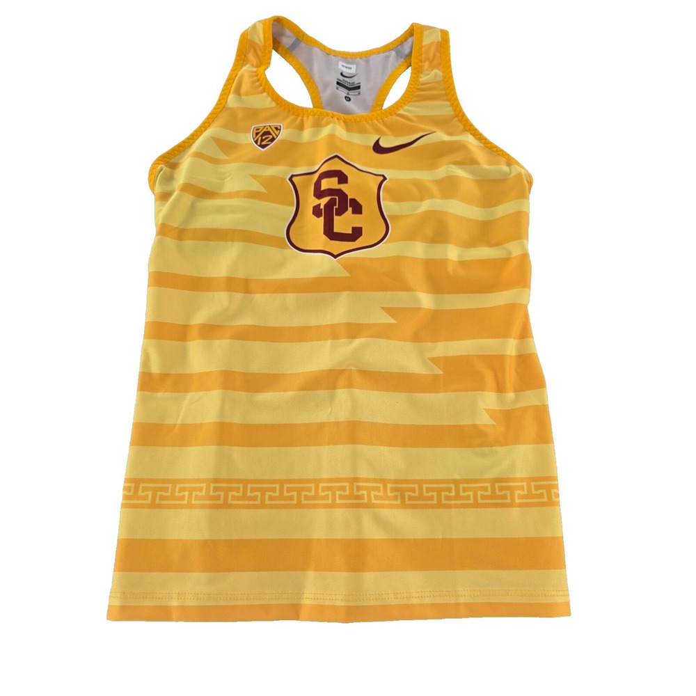Nike USC Trojans Track & Field Team Issued PAC-12 Women's Shirt SZ M Made In USA